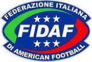 Fedeazione Italiana Di American Football (FIDAF) logo.