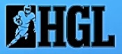 HGL logo in blue. logo.
