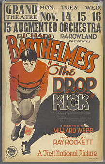 Ad for movie The Drop Kick (1927)