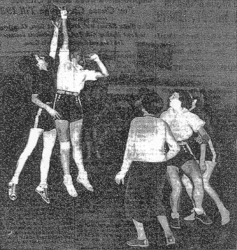 “Action in N.Y.U.-Connecticut State Game Yesterday,” from New York Times, January 11, 1936.